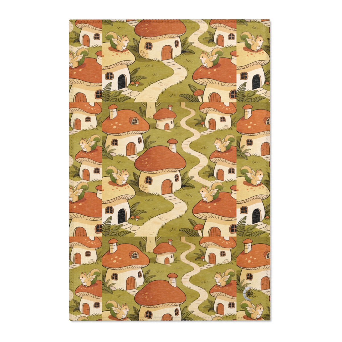 HD Mosswing Village Polyester Chenille Area Rug