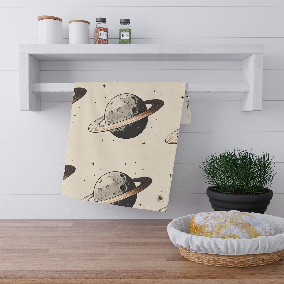 HD Copper Ringworld 100% Cotton Twill Tea Towel