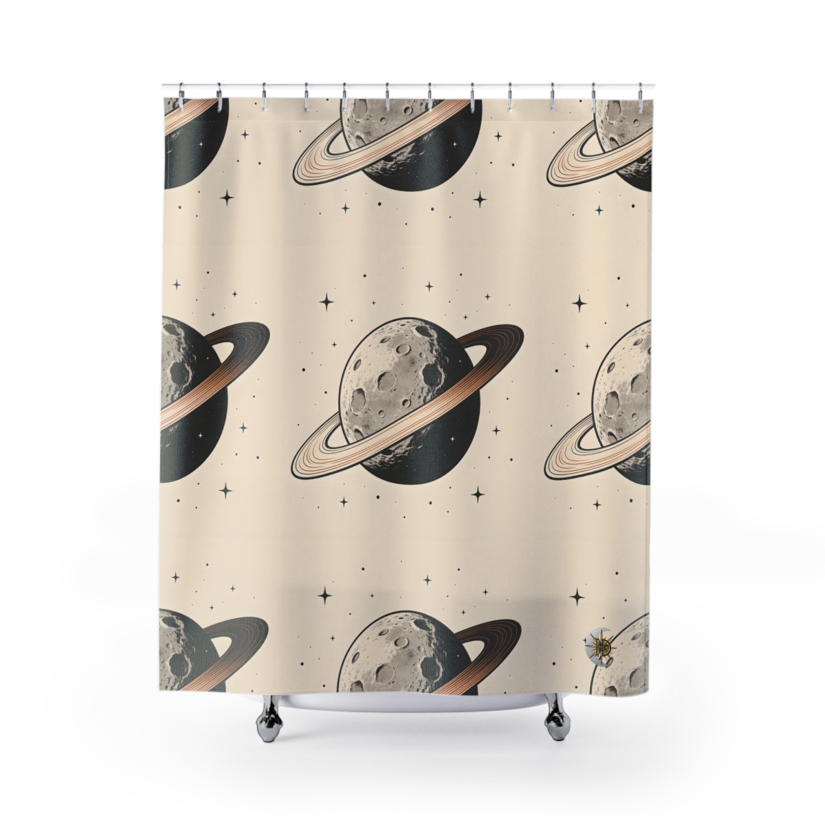 HD Copper Ringworld Shower Curtain