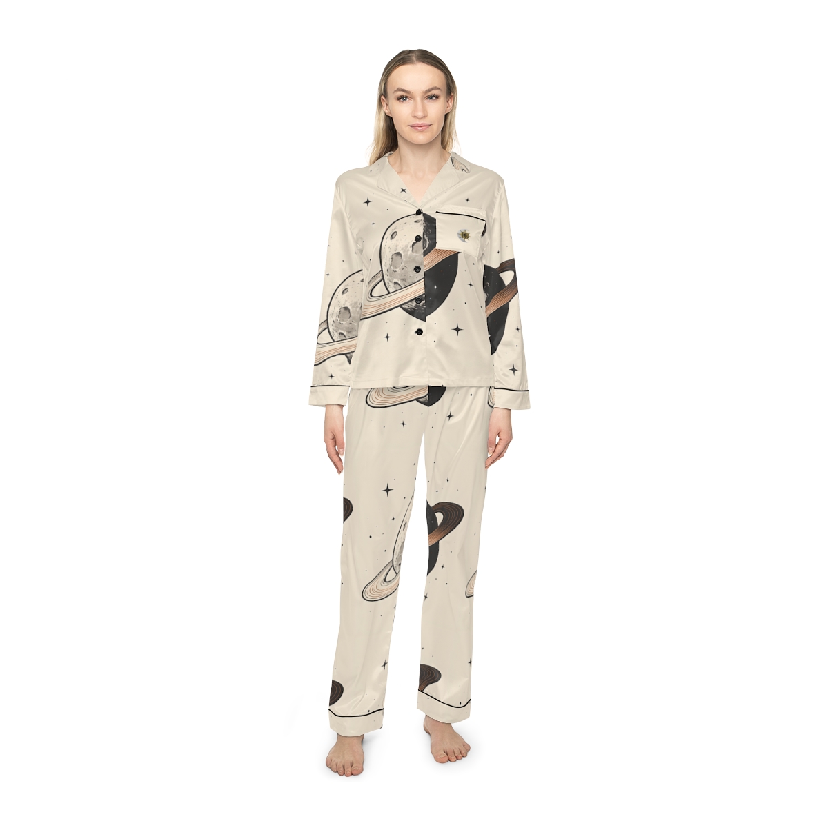 HD Copper Ringworld Women’s Satin Pajama Set — additional view