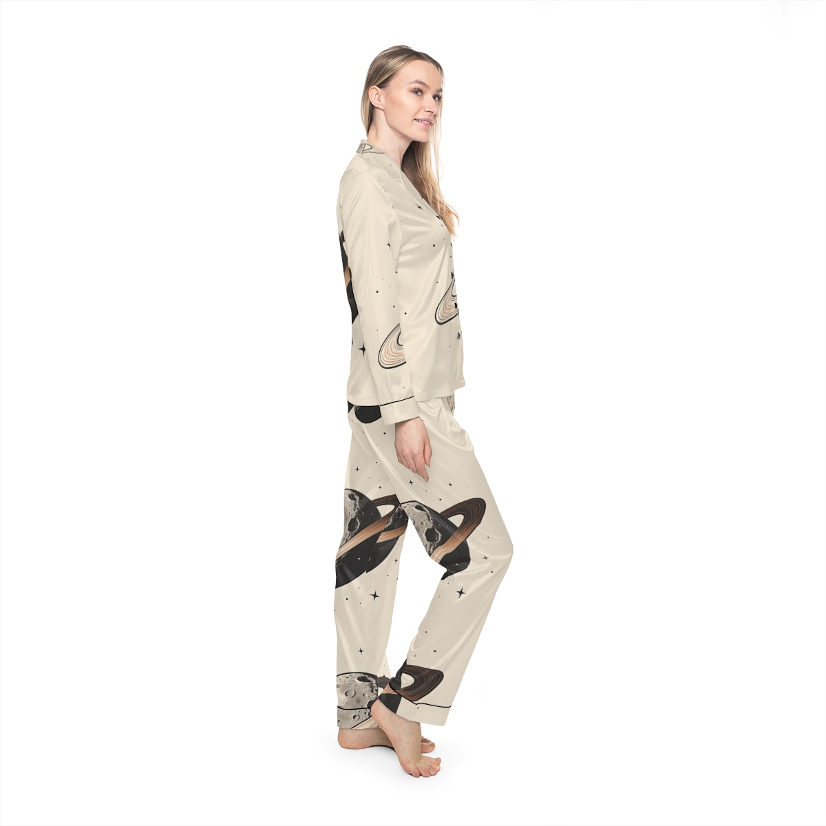 HD Copper Ringworld Women’s Satin Pajama Set — additional view