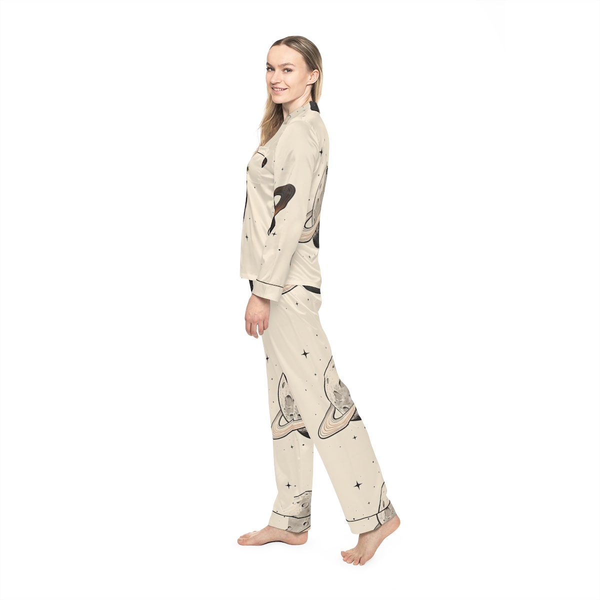 HD Copper Ringworld Women’s Satin Pajama Set — additional view
