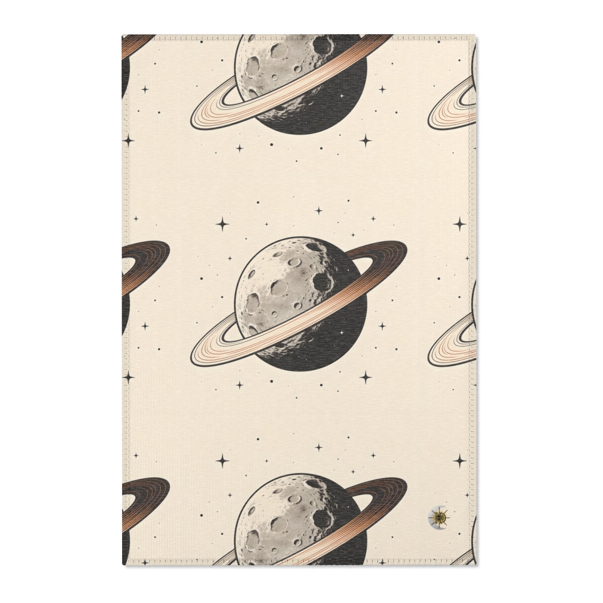 HD Copper Ringworld Polyester Chenille Area Rug