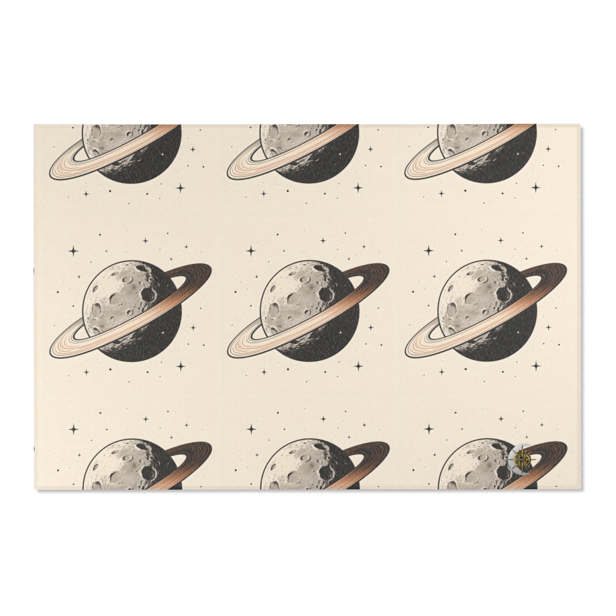 HD Copper Ringworld Polyester Chenille Area Rug — additional view