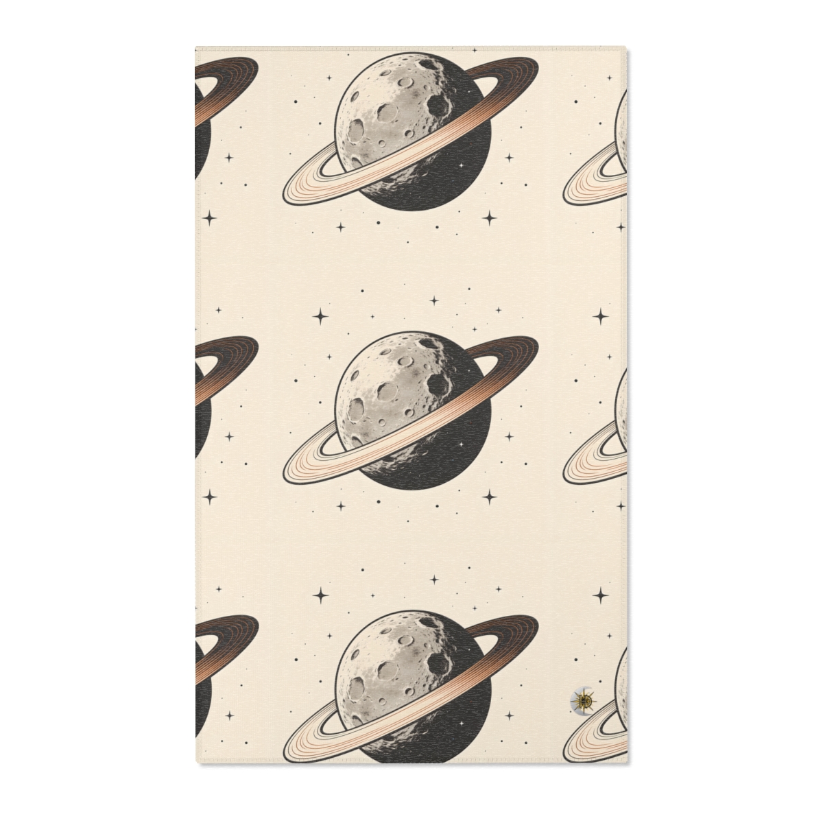 HD Copper Ringworld Polyester Chenille Area Rug — additional view