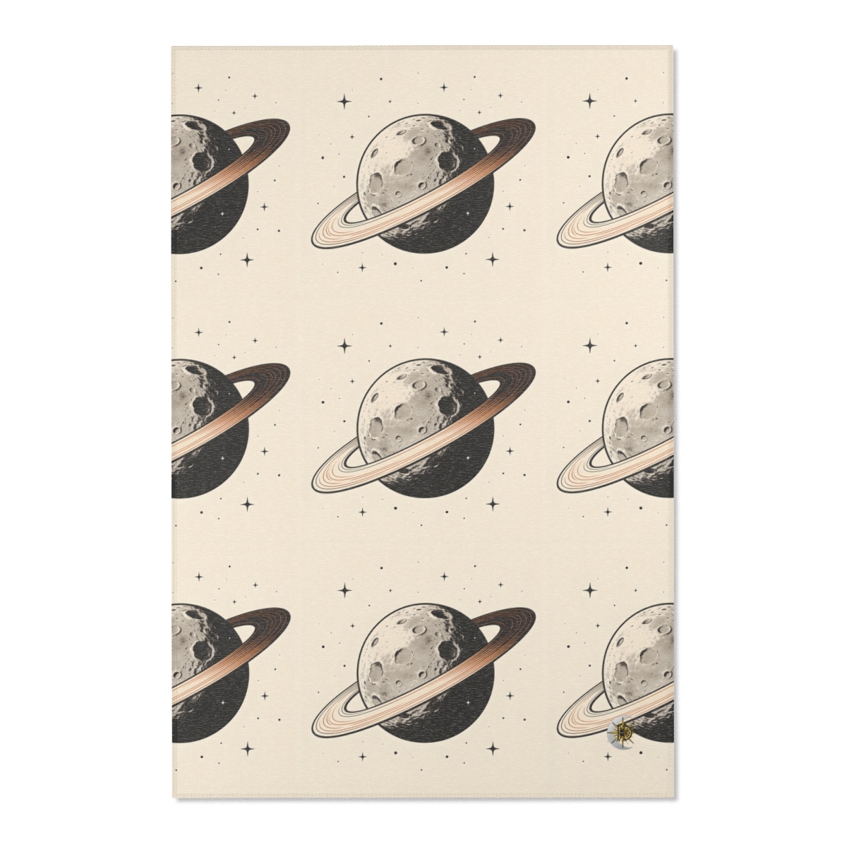 HD Copper Ringworld Polyester Chenille Area Rug — additional view
