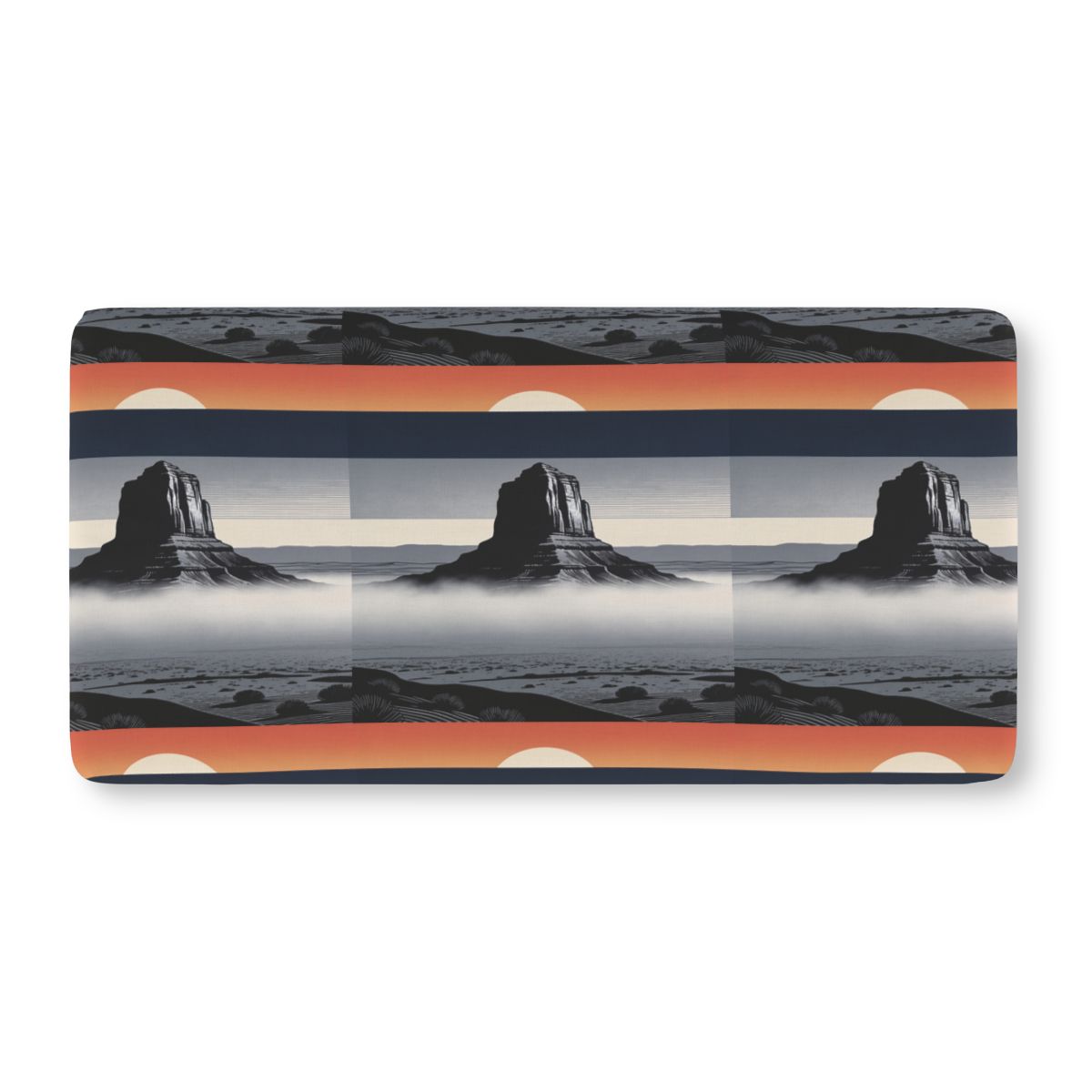 HD Desert Afterglow Fitted Crib Sheet — additional view