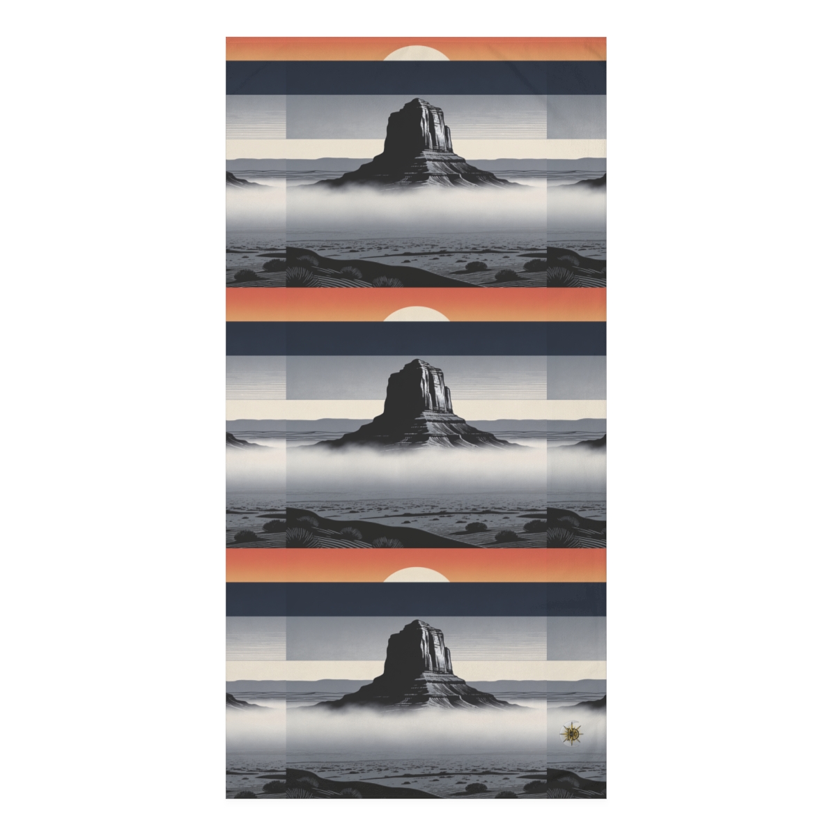 HD Desert Afterglow Mink-Cotton Bath Towel