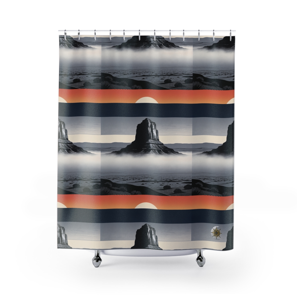 HD Desert Afterglow Shower Curtain