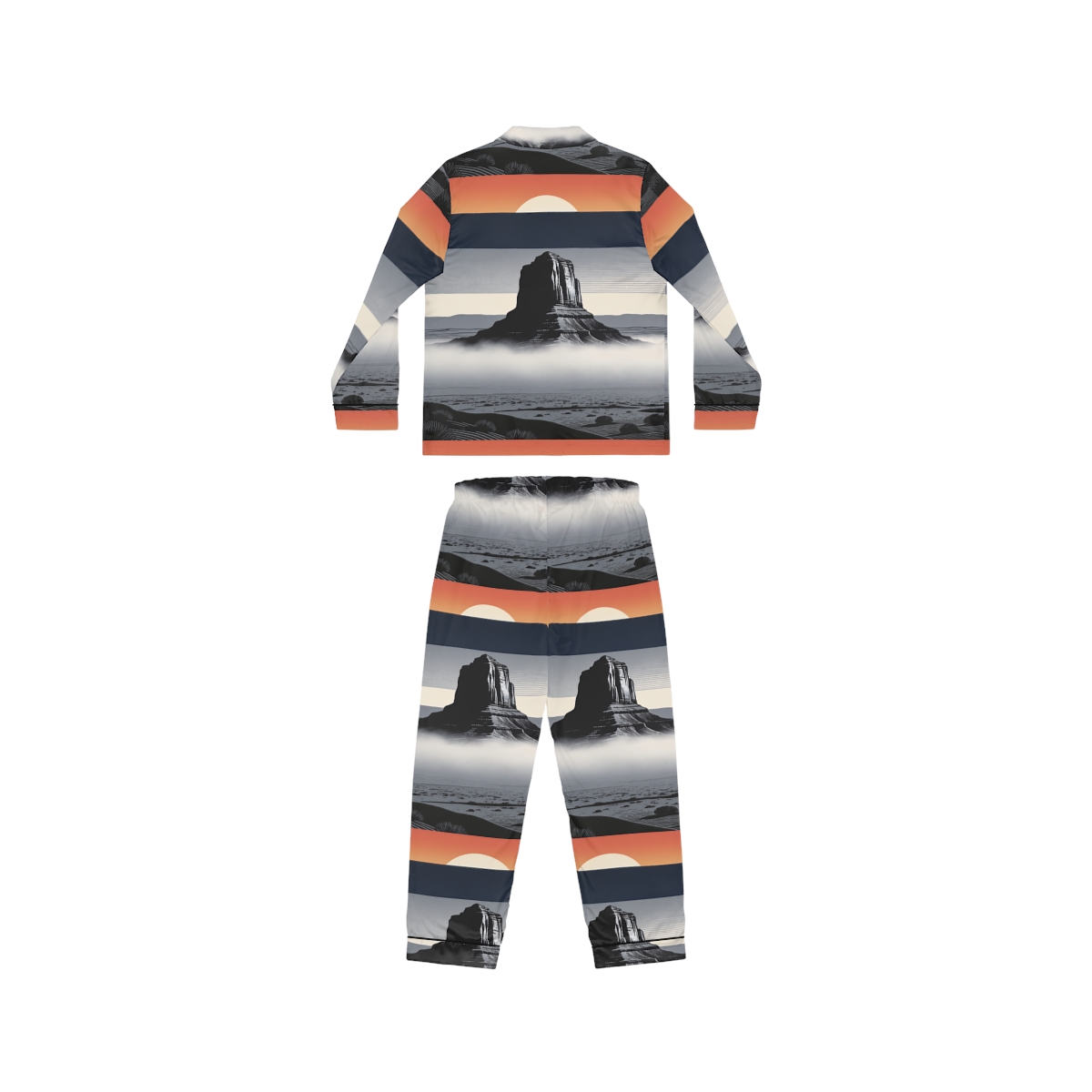 HD Desert Afterglow Women’s Satin Pajama Set — additional view