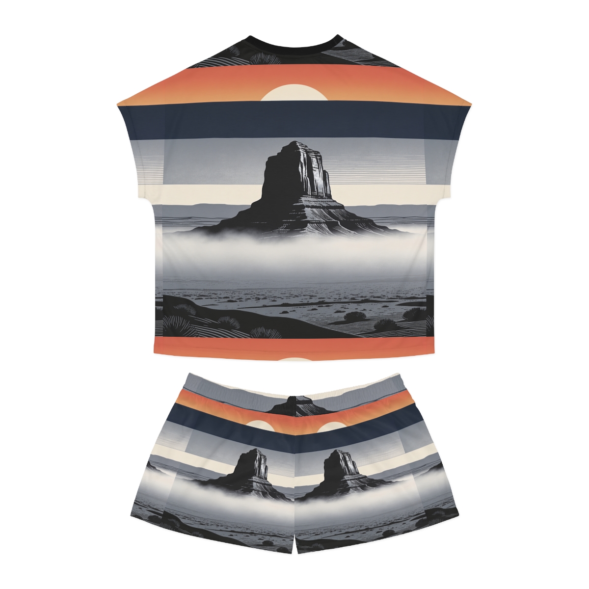 HD Desert Afterglow Women’s Short Pajama Set — additional view