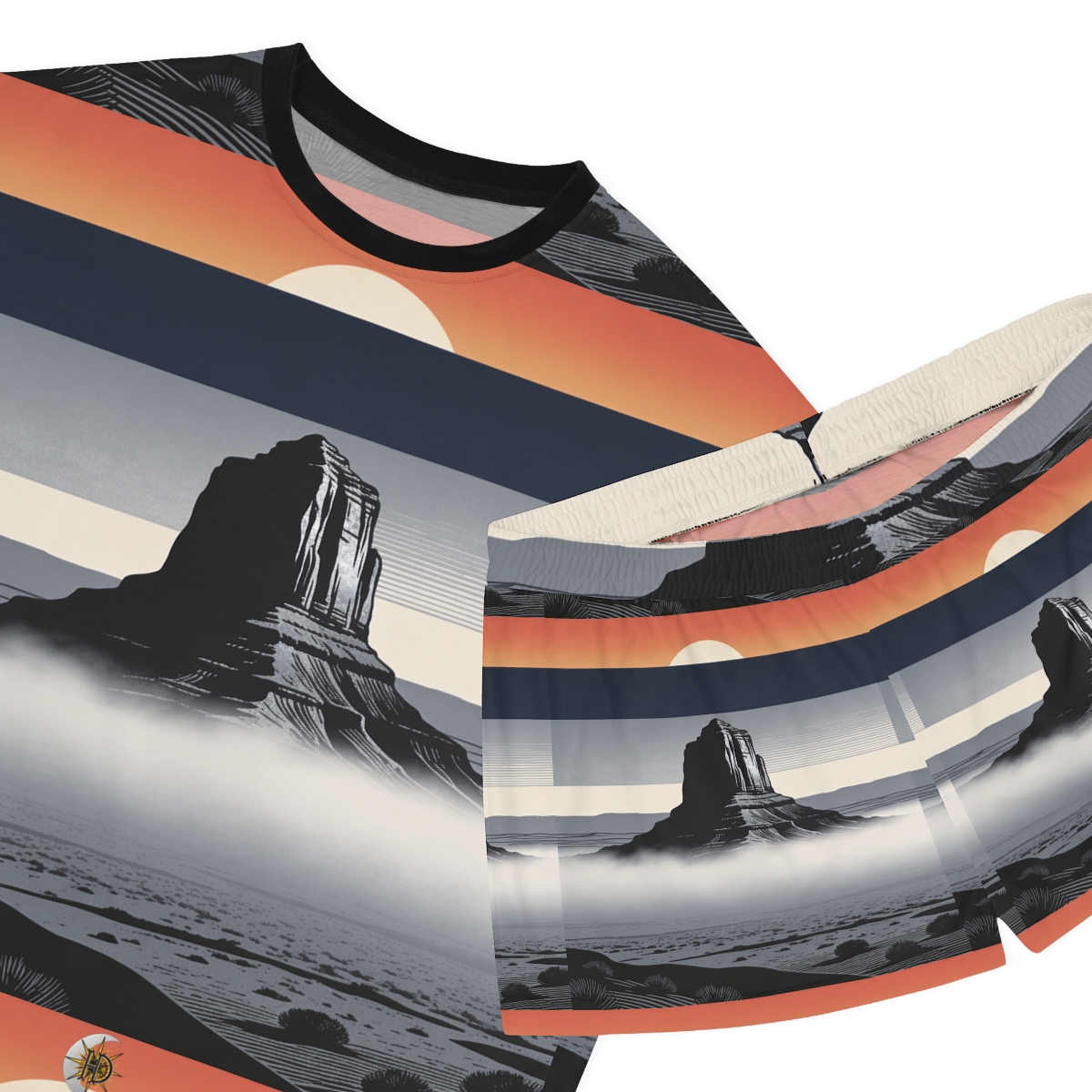 HD Desert Afterglow Women’s Short Pajama Set — additional view