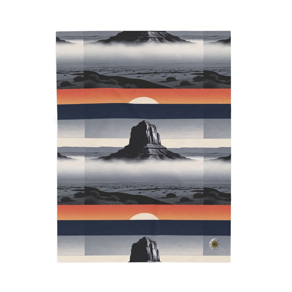 HD Desert Afterglow Velveteen Plush Blanket