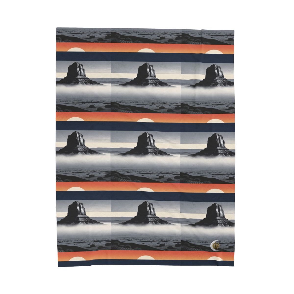 HD Desert Afterglow Velveteen Plush Blanket — additional view