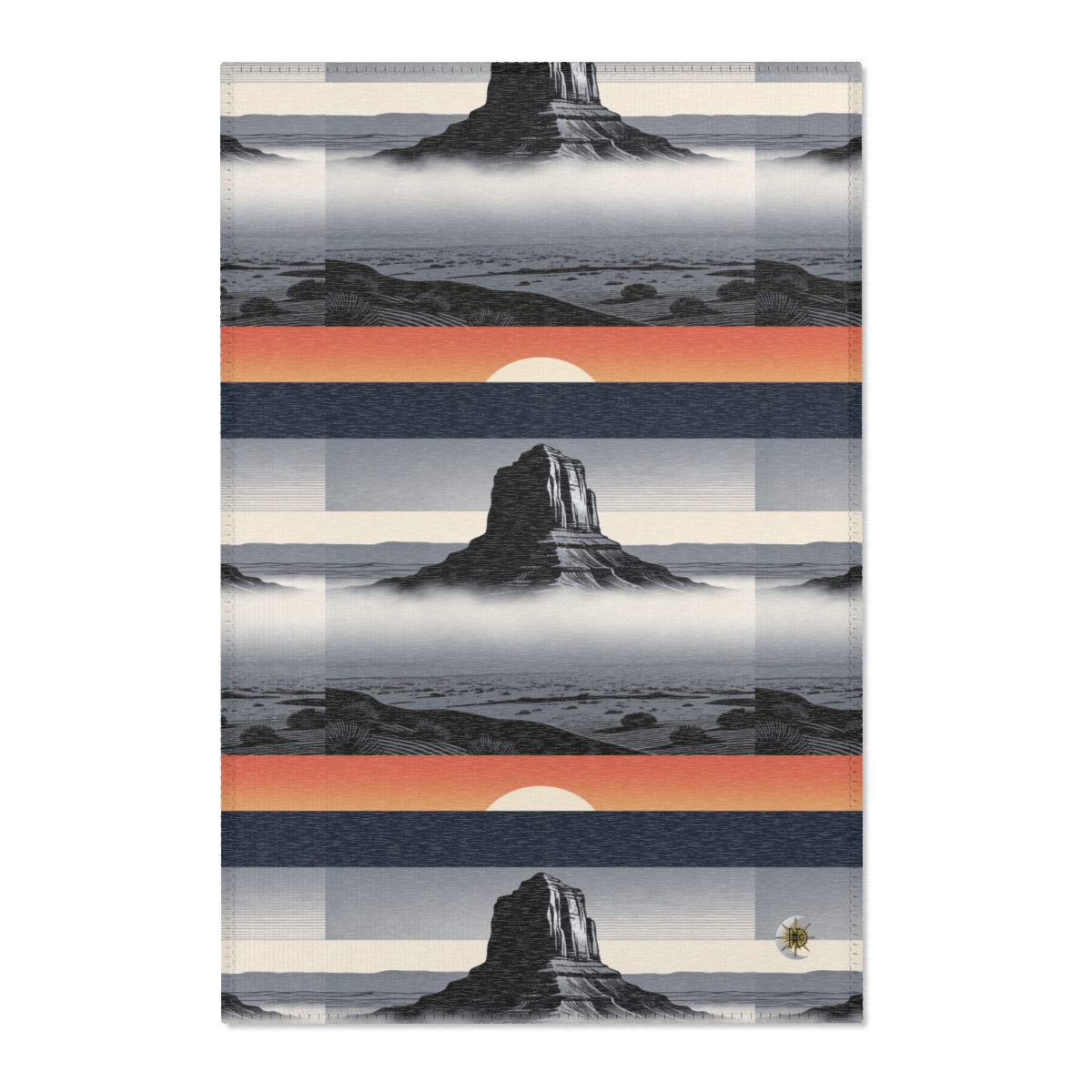 HD Desert Afterglow Polyester Chenille Area Rug