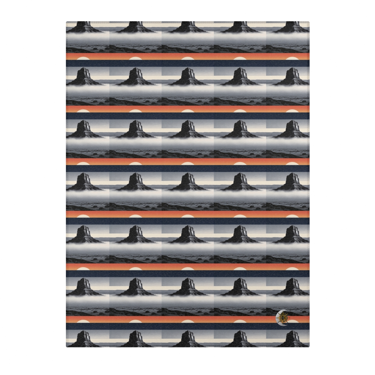 HD Desert Afterglow Polyester Chenille Area Rug — additional view