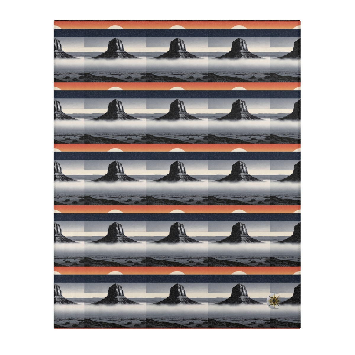 HD Desert Afterglow Polyester Chenille Area Rug — additional view