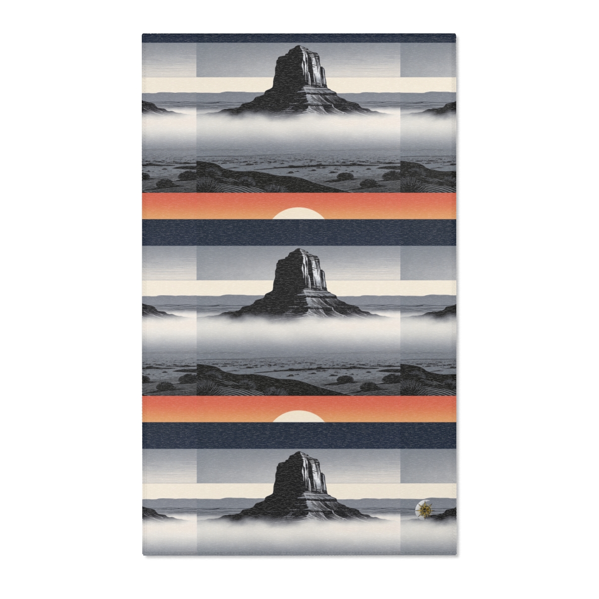 HD Desert Afterglow Polyester Chenille Area Rug — additional view