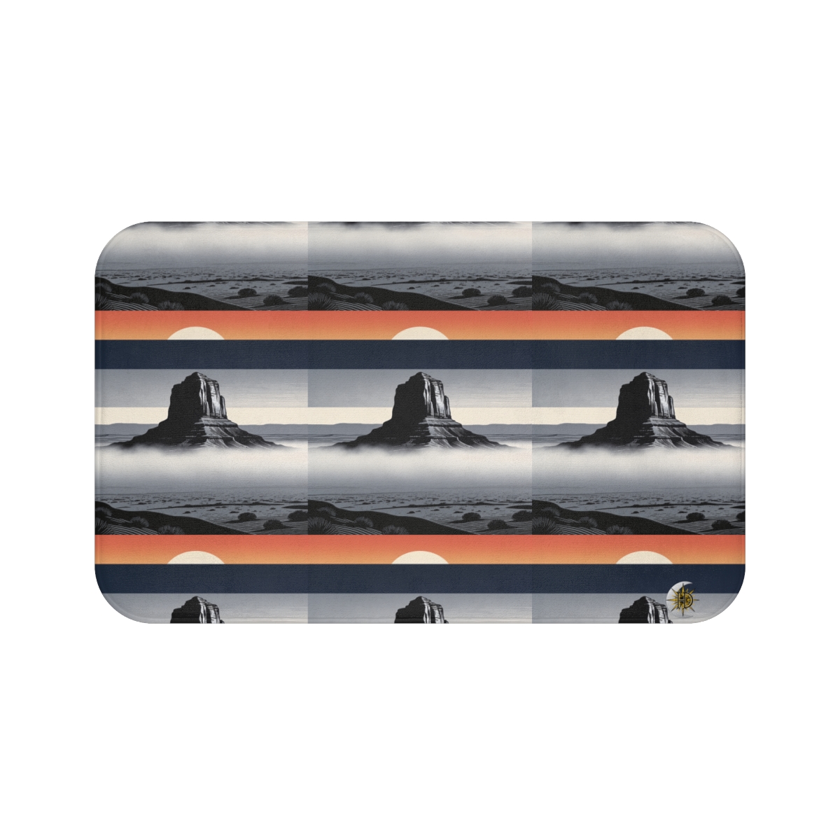 HD Desert Afterglow Memory-Foam Bath Mat