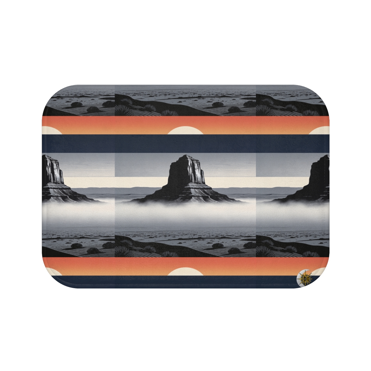 HD Desert Afterglow Memory-Foam Bath Mat — additional view