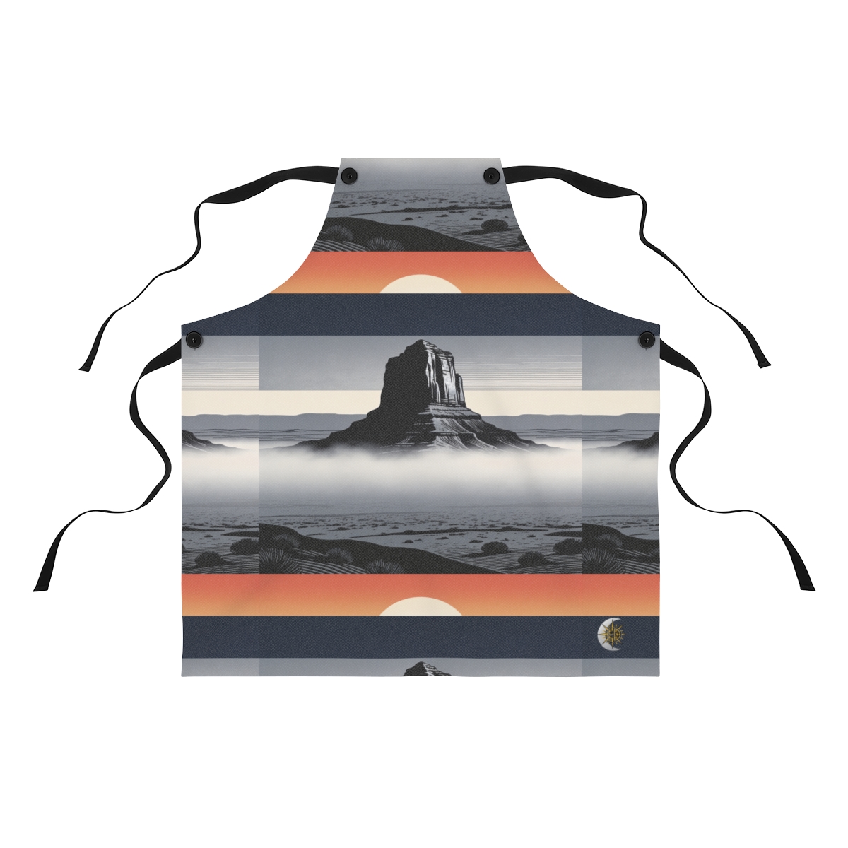 HD Desert Afterglow Polyester Kitchen Apron