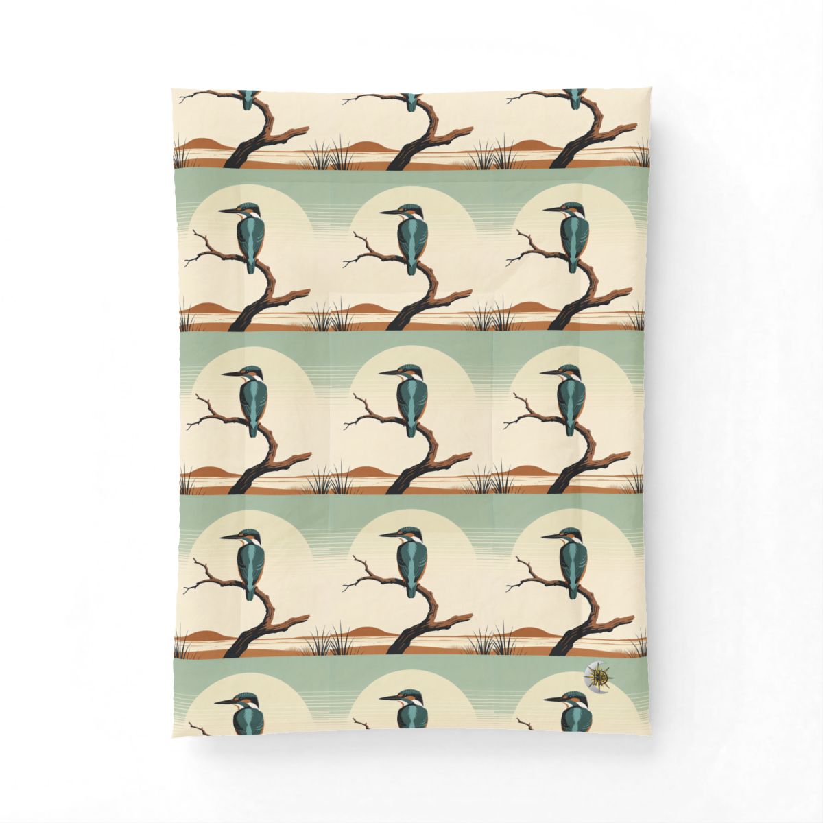 HD Stillwater Kingfisher Cotton-Shell Comforter — additional view