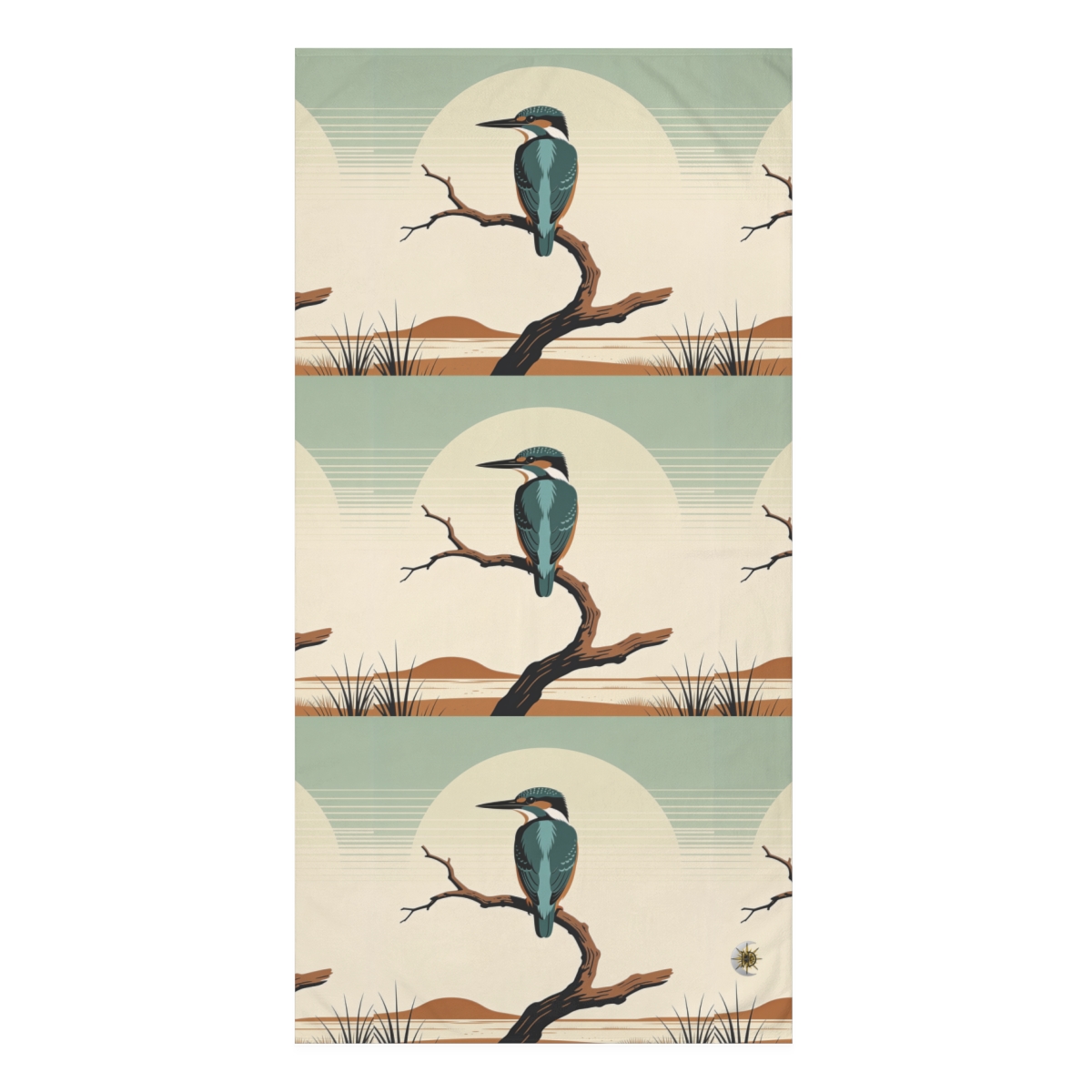 HD Stillwater Kingfisher Mink-Cotton Bath Towel