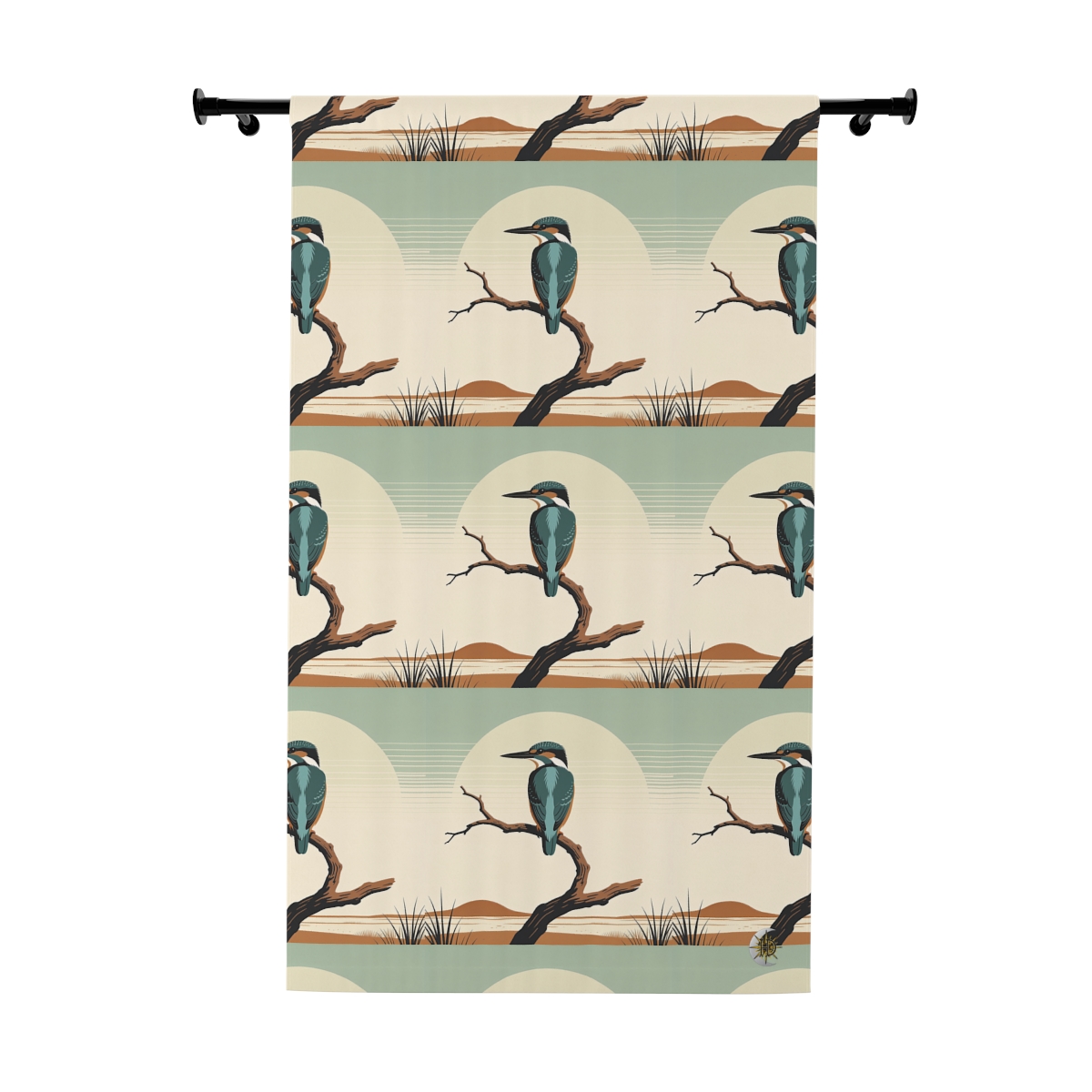 HD Stillwater Kingfisher Blackout Window Curtain Panel