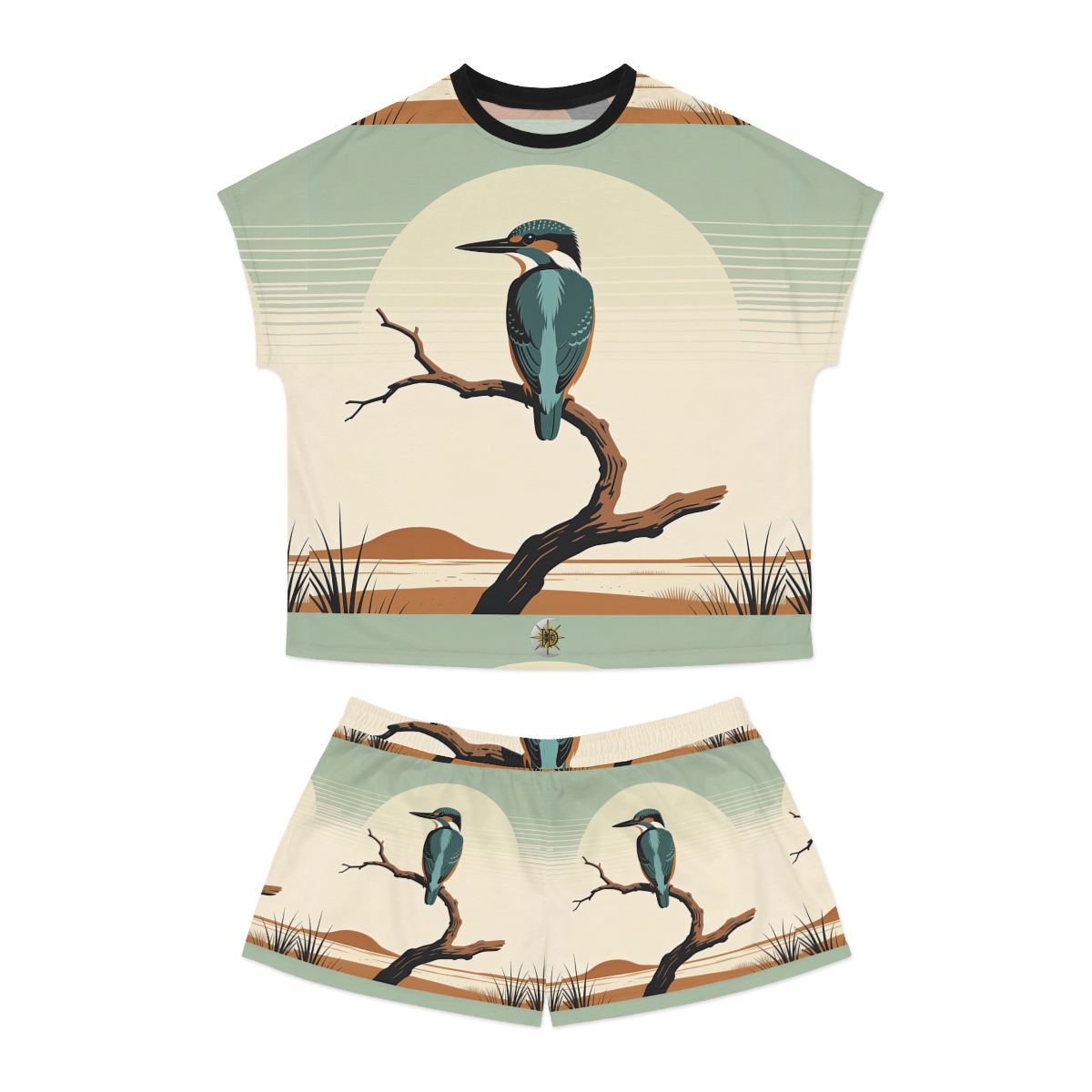HD Stillwater Kingfisher Women’s Short Pajama Set