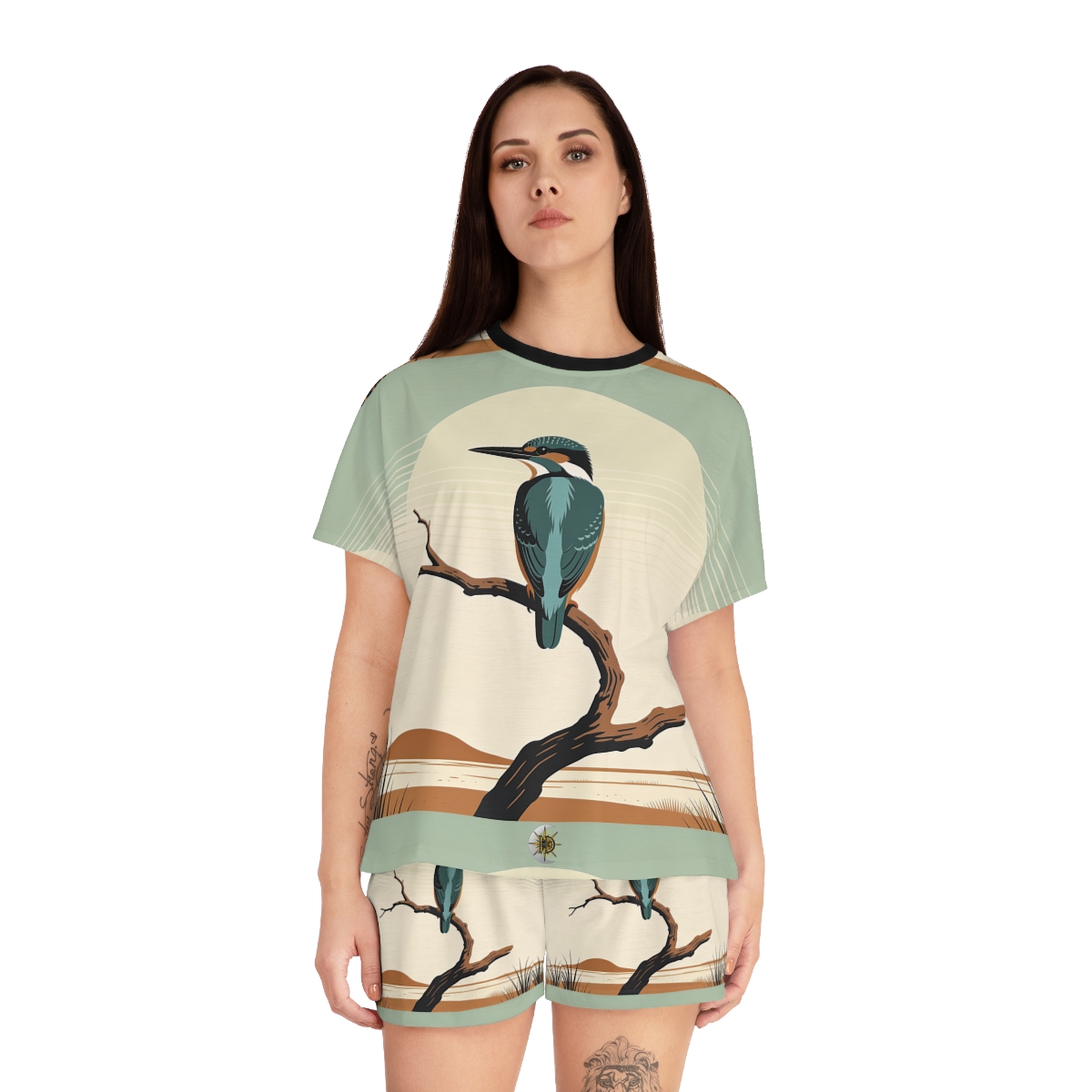 HD Stillwater Kingfisher Women’s Short Pajama Set — additional view