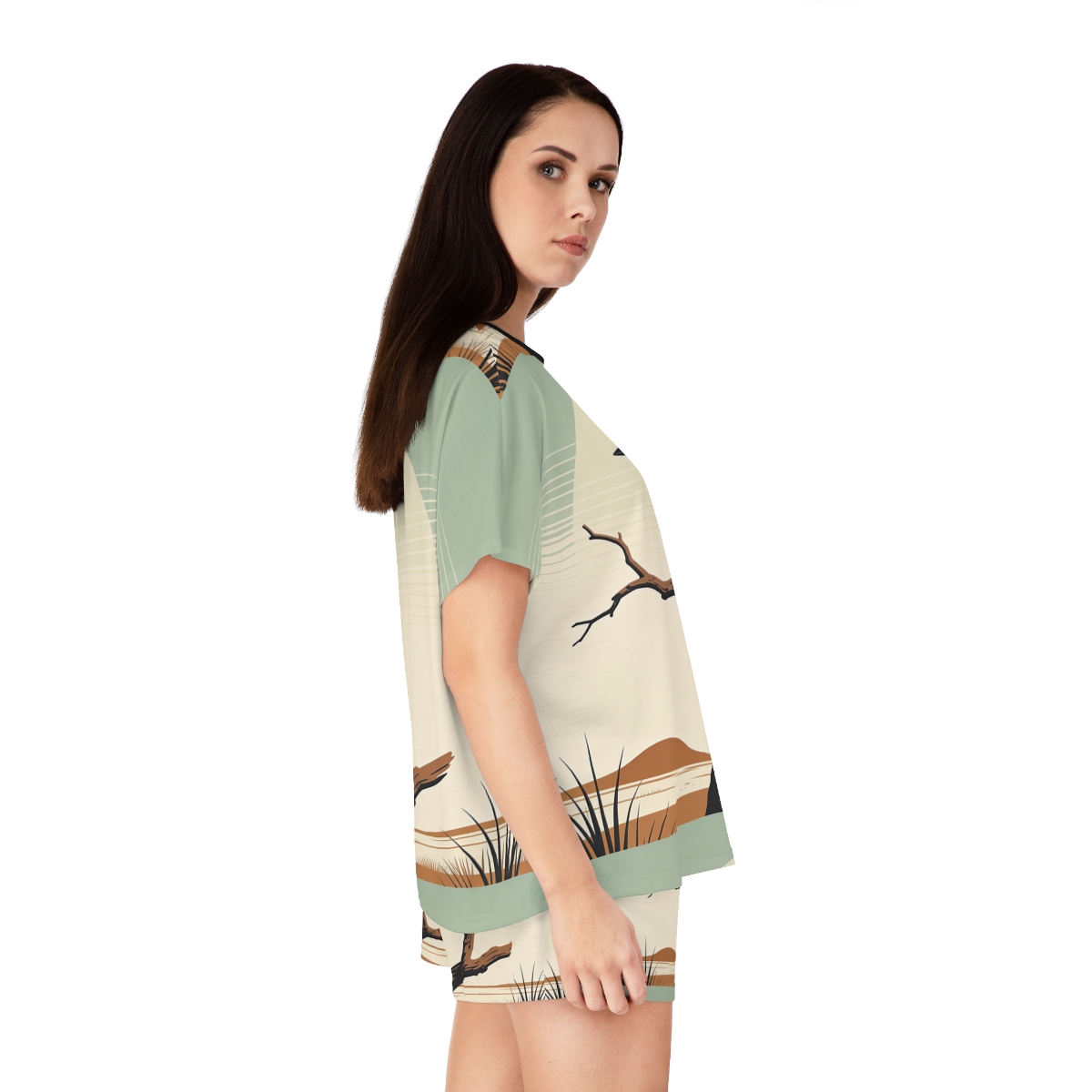 HD Stillwater Kingfisher Women’s Short Pajama Set — additional view