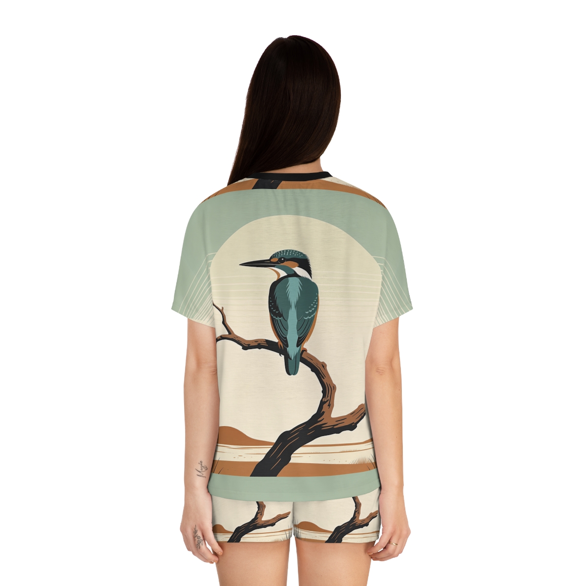 HD Stillwater Kingfisher Women’s Short Pajama Set — additional view