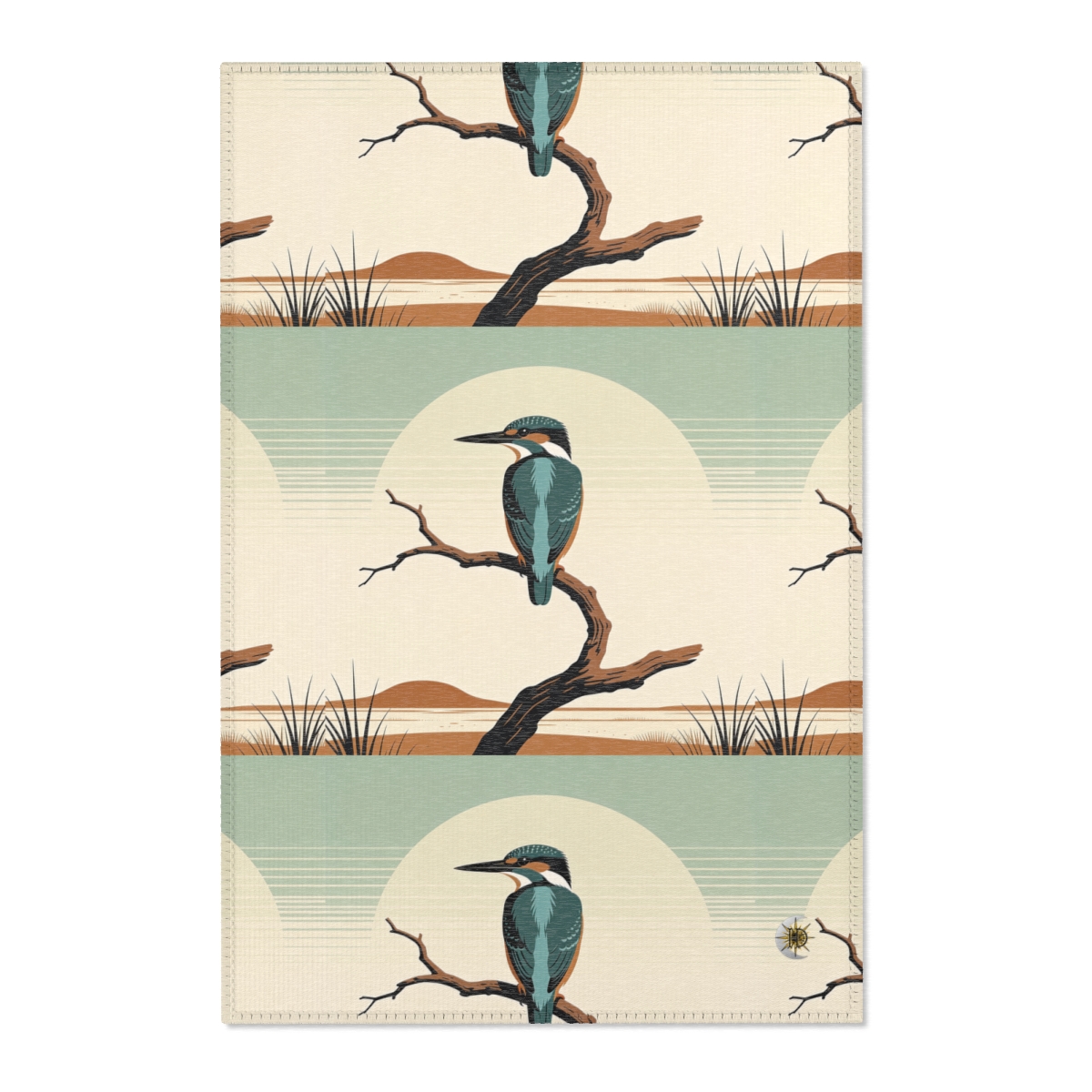 HD Stillwater Kingfisher Polyester Chenille Area Rug