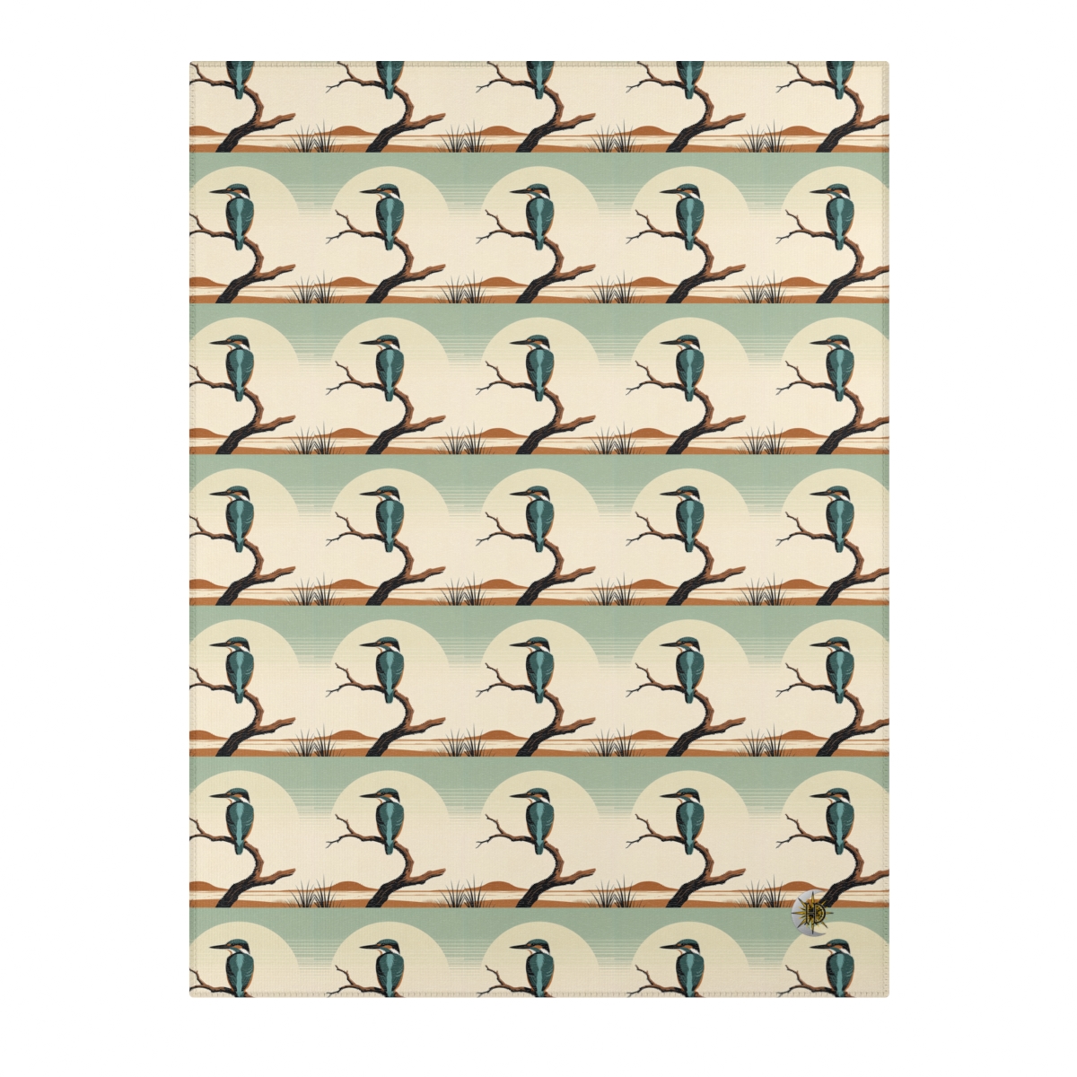 HD Stillwater Kingfisher Polyester Chenille Area Rug — additional view