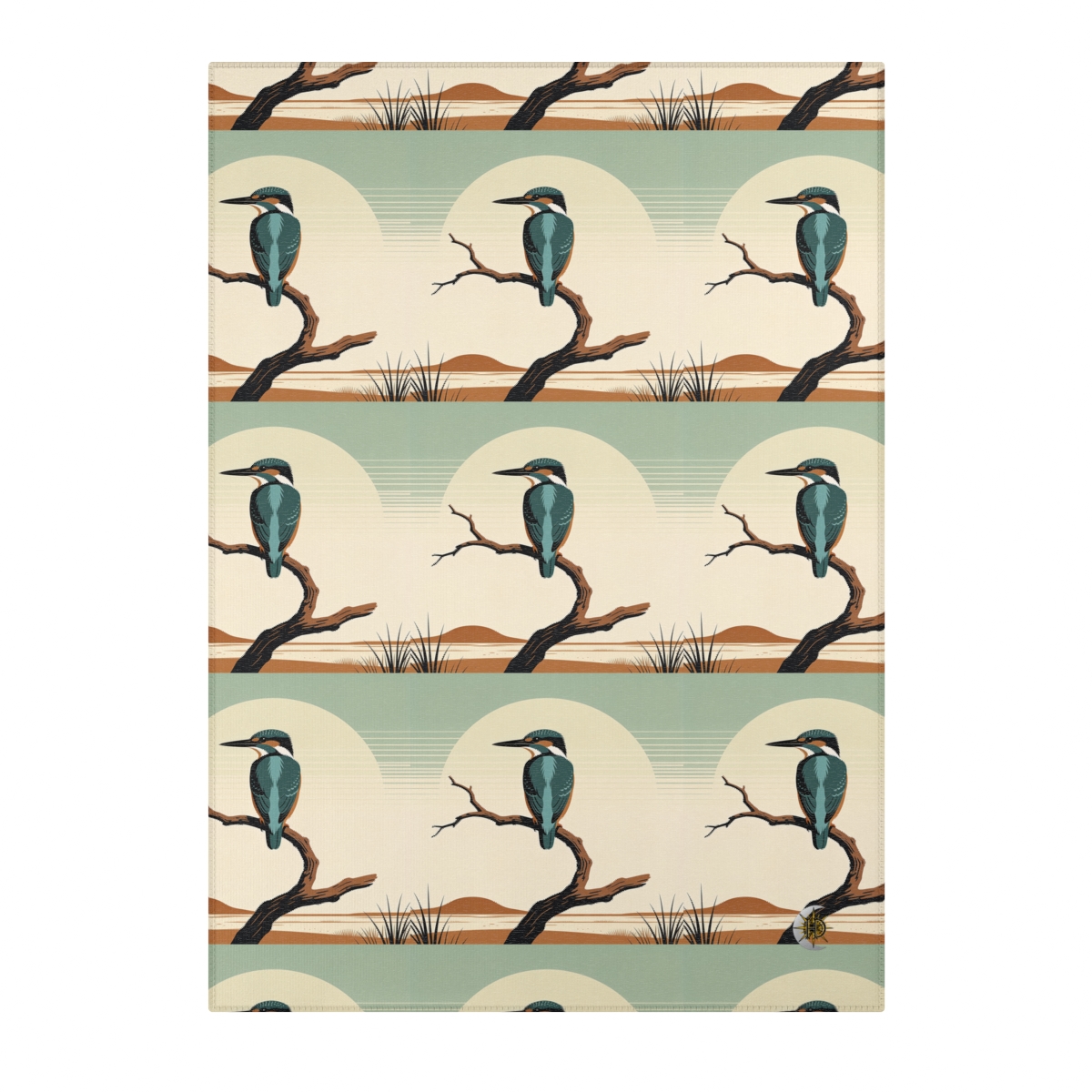HD Stillwater Kingfisher Polyester Chenille Area Rug — additional view