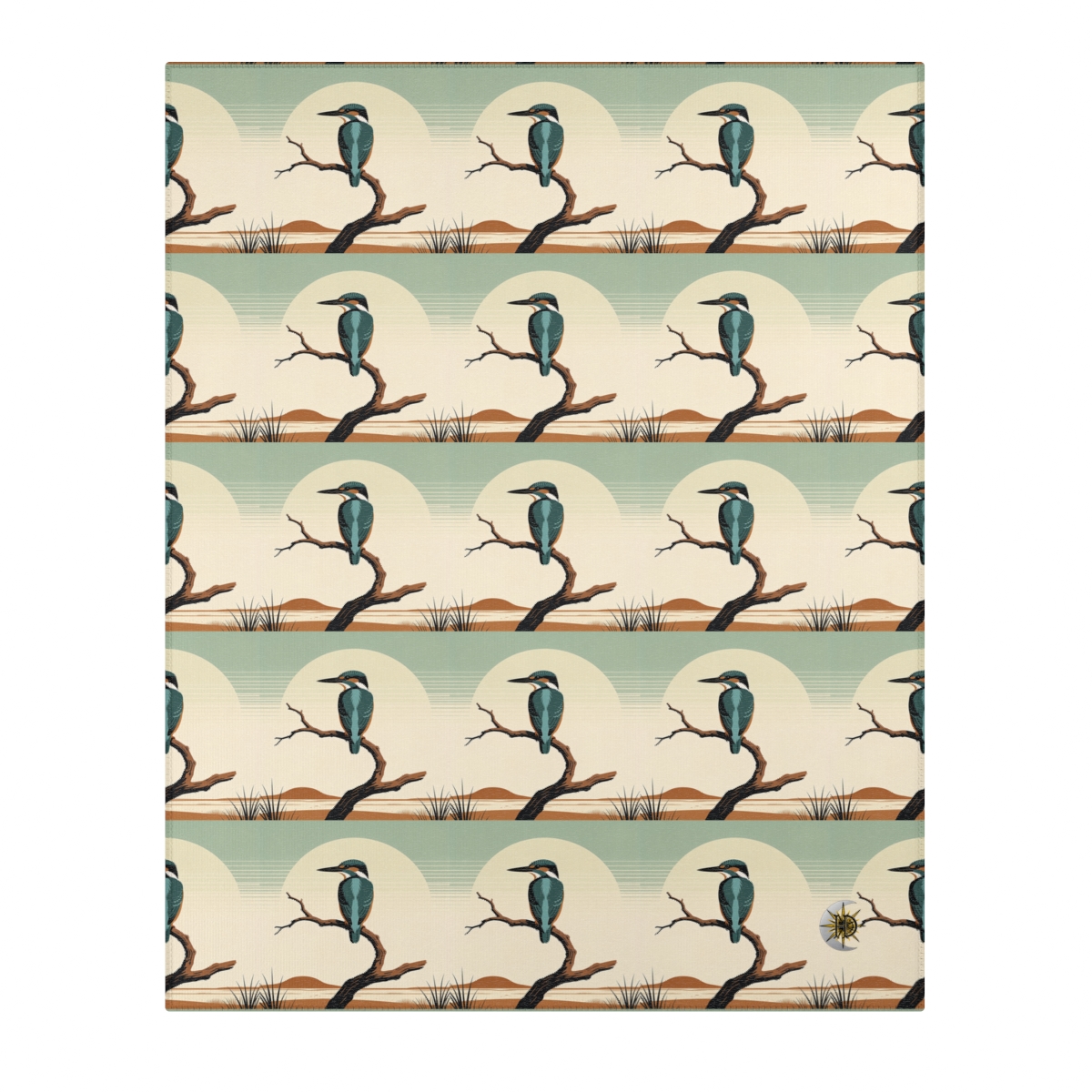 HD Stillwater Kingfisher Polyester Chenille Area Rug — additional view