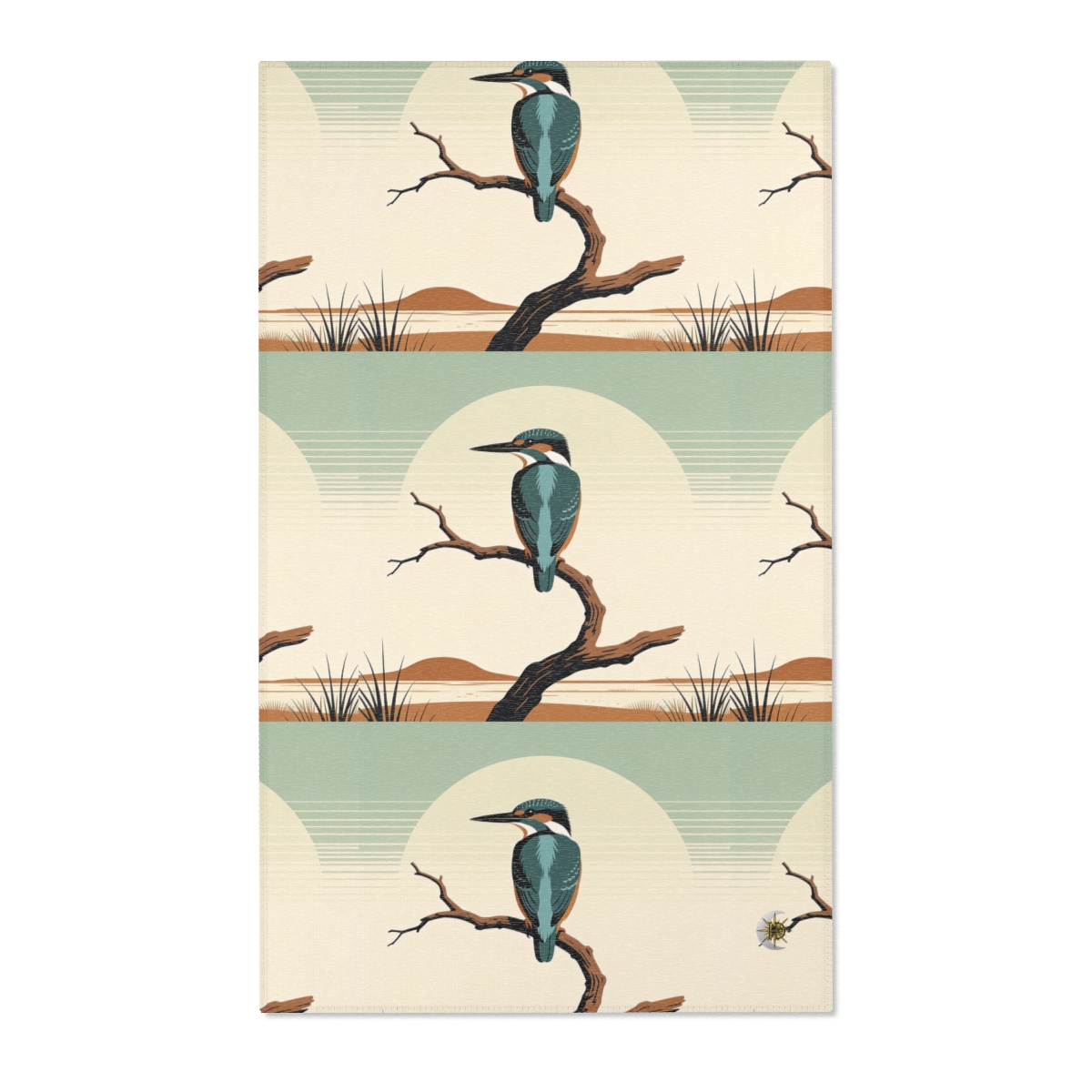 HD Stillwater Kingfisher Polyester Chenille Area Rug — additional view