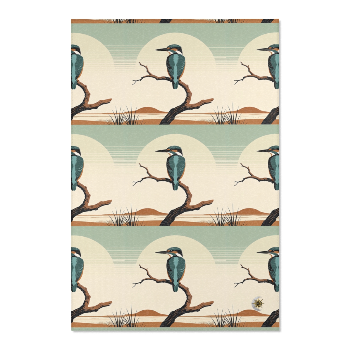 HD Stillwater Kingfisher Polyester Chenille Area Rug — additional view