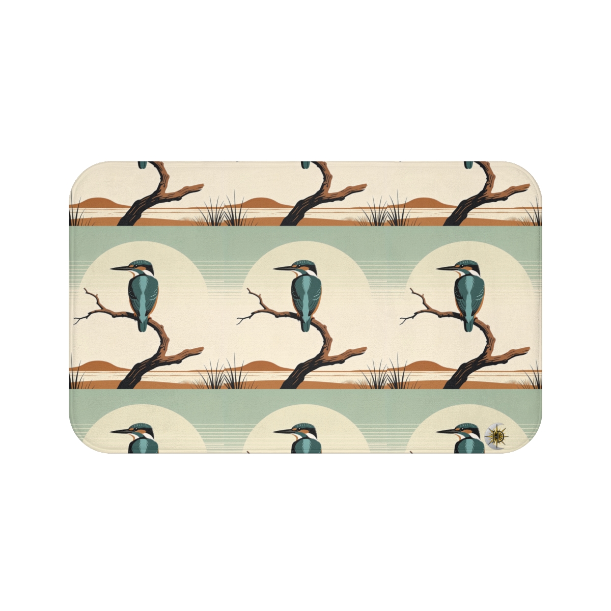 HD Stillwater Kingfisher Memory-Foam Bath Mat