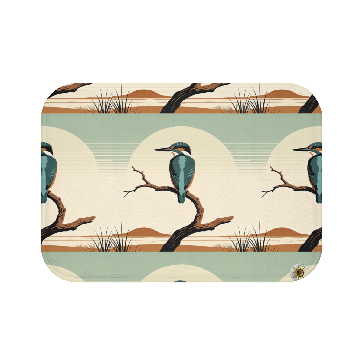 HD Stillwater Kingfisher Memory-Foam Bath Mat — additional view