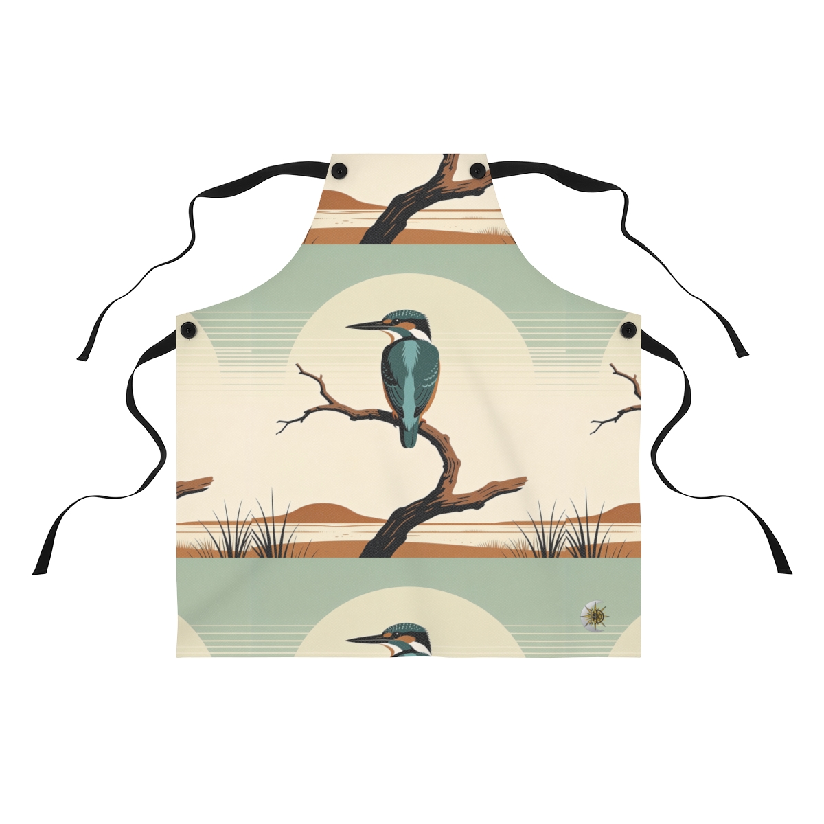 HD Stillwater Kingfisher Polyester Kitchen Apron