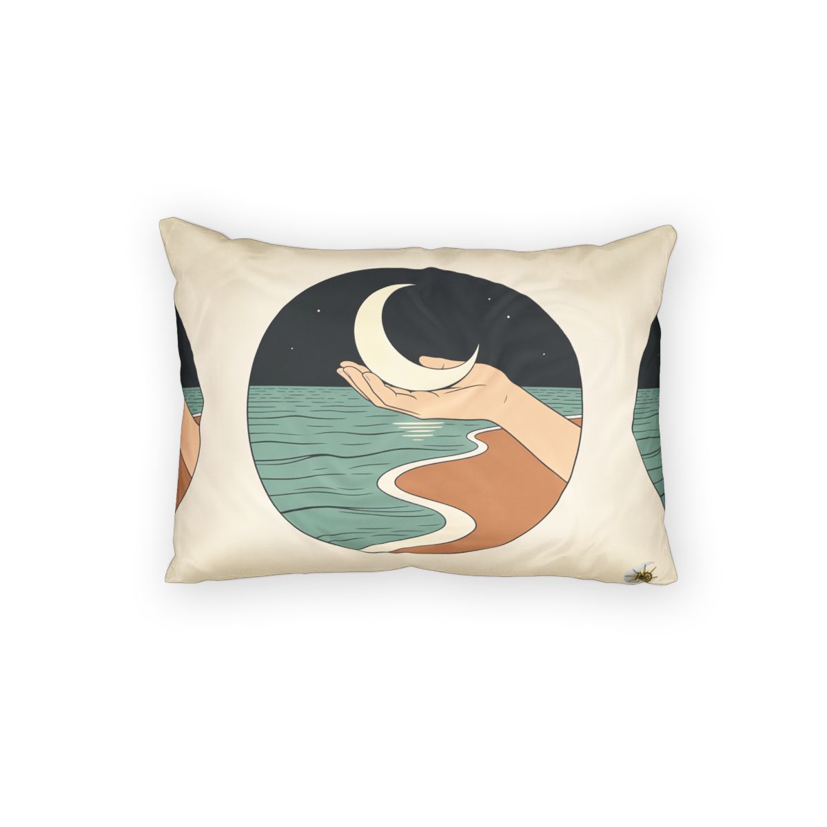 HD Moon in Hand 100% Cotton Pillow Sham