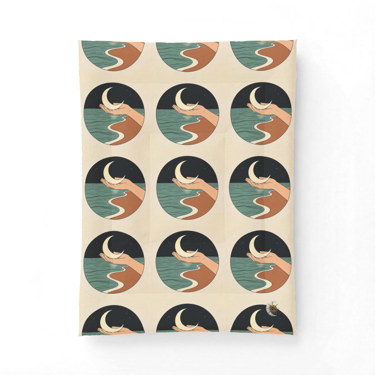 HD Moon in Hand Cotton-Shell Comforter — additional view