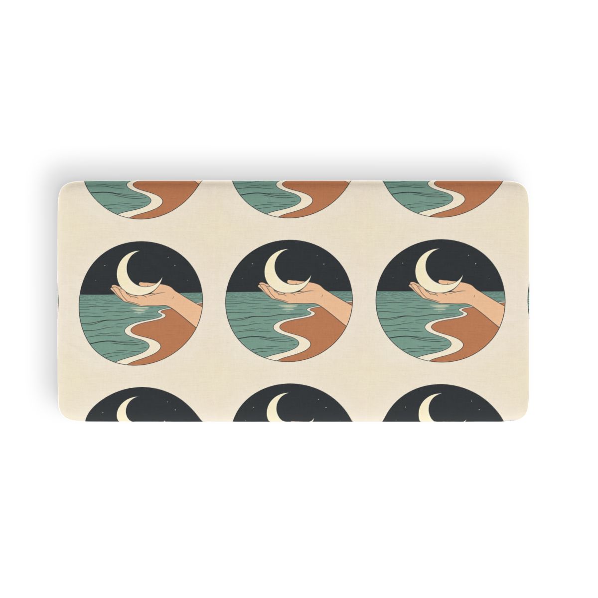 HD Moon in Hand Twin Jersey Fitted Sheet