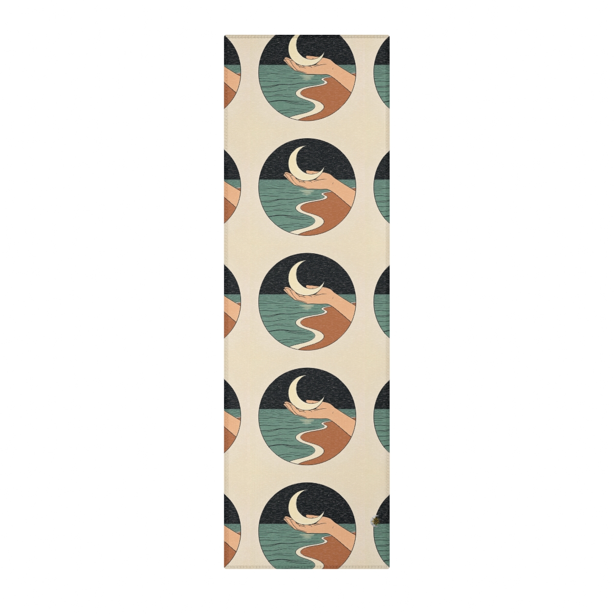 HD Moon in Hand Polyester Chenille Area Rug — additional view