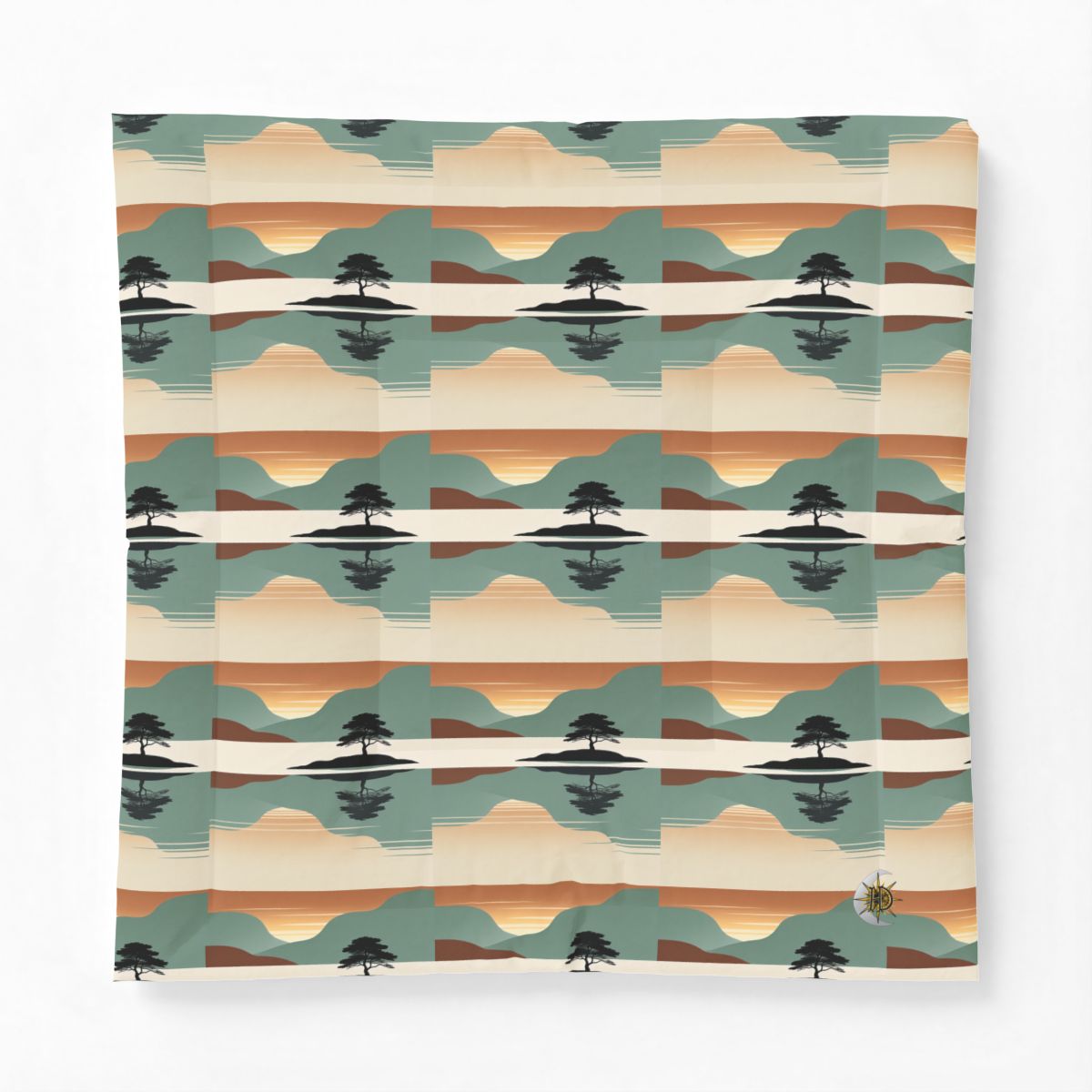 HD Quiet Lake Reflection Cotton-Shell Comforter — additional view