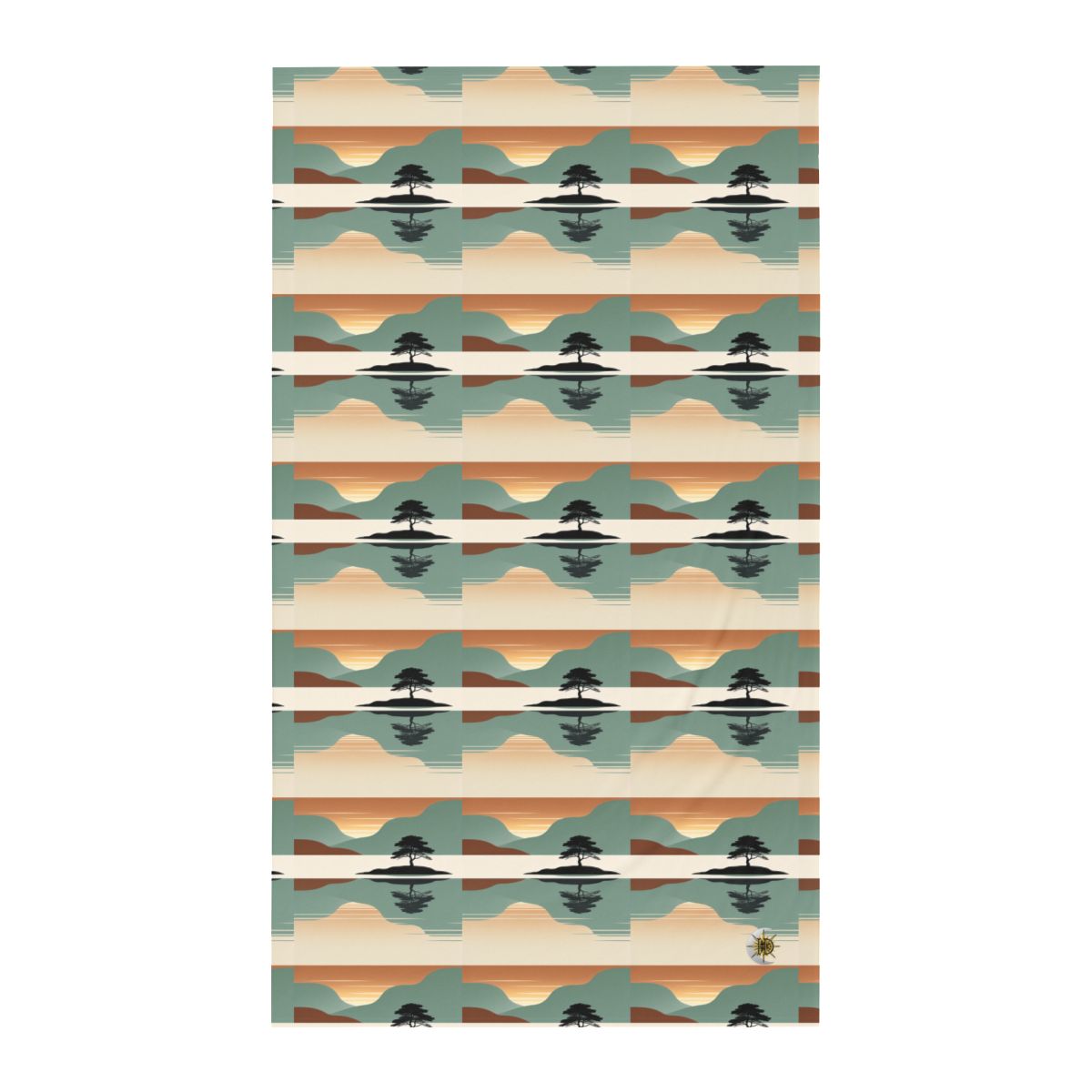 HD Quiet Lake Reflection Twin Jersey Flat Sheet