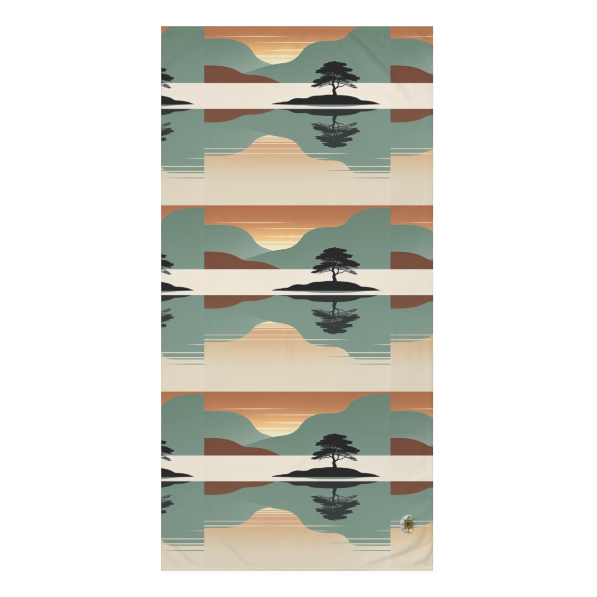 HD Quiet Lake Reflection Mink-Cotton Bath Towel