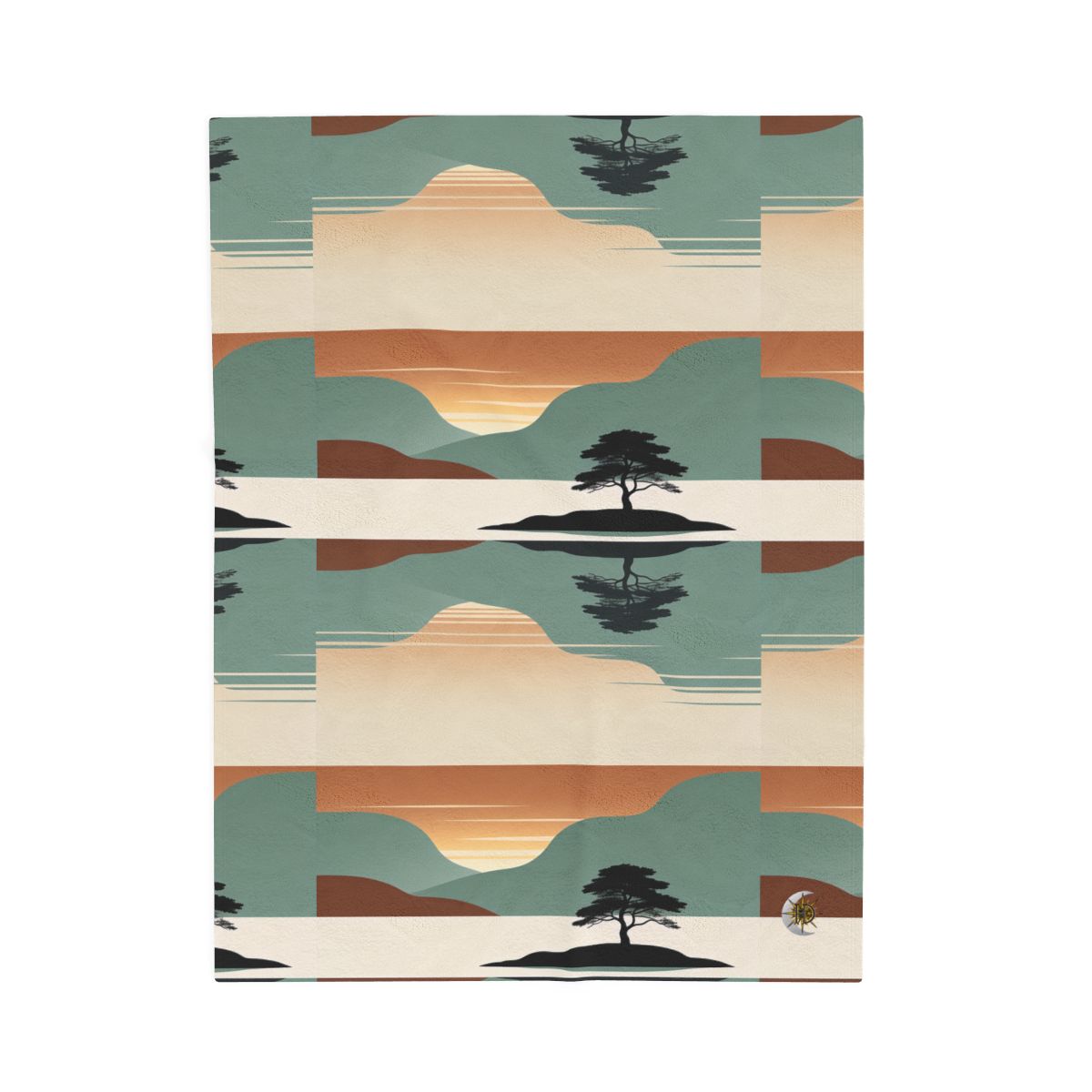 HD Quiet Lake Reflection Velveteen Plush Blanket