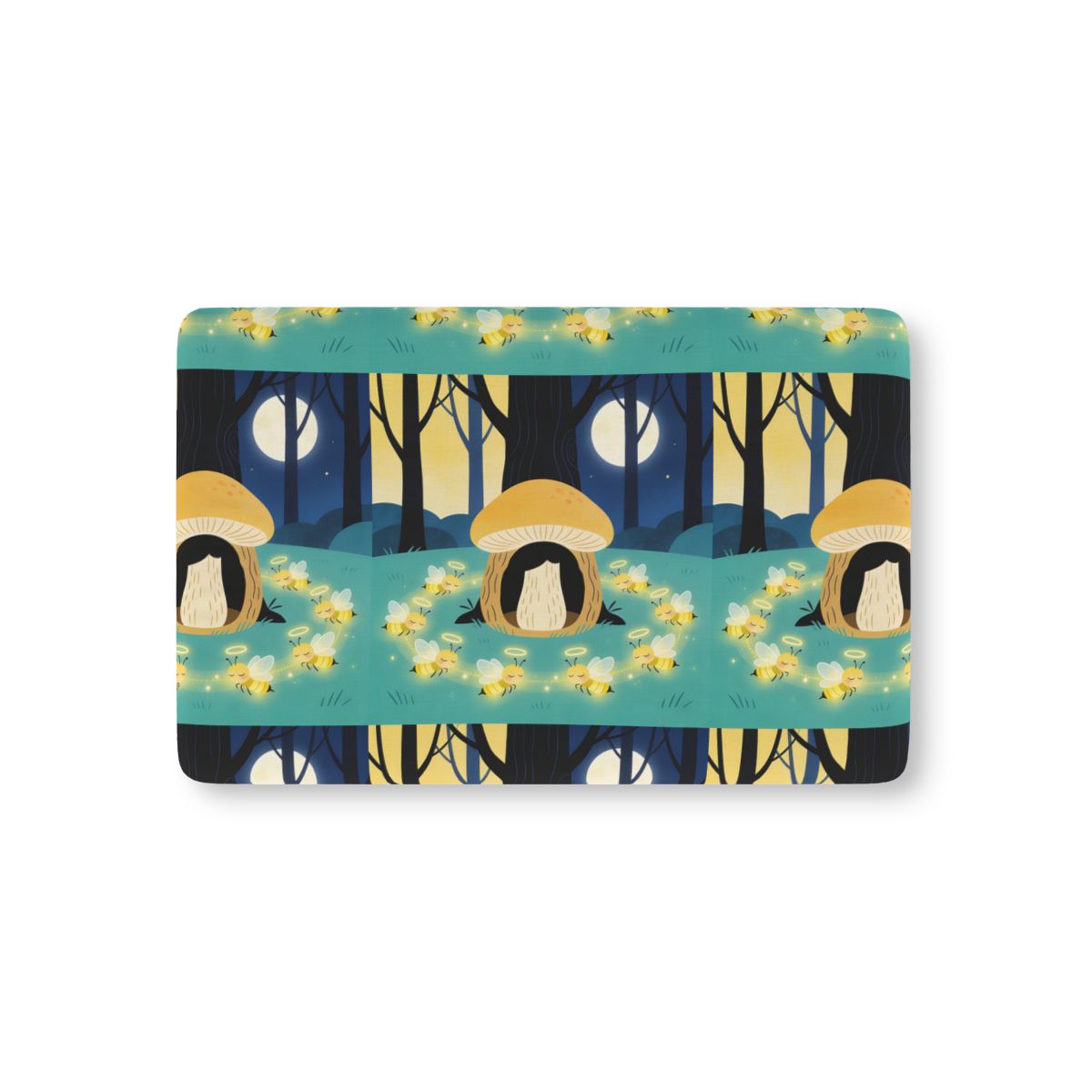HD Moonlit Honey Circle Fitted Crib Sheet